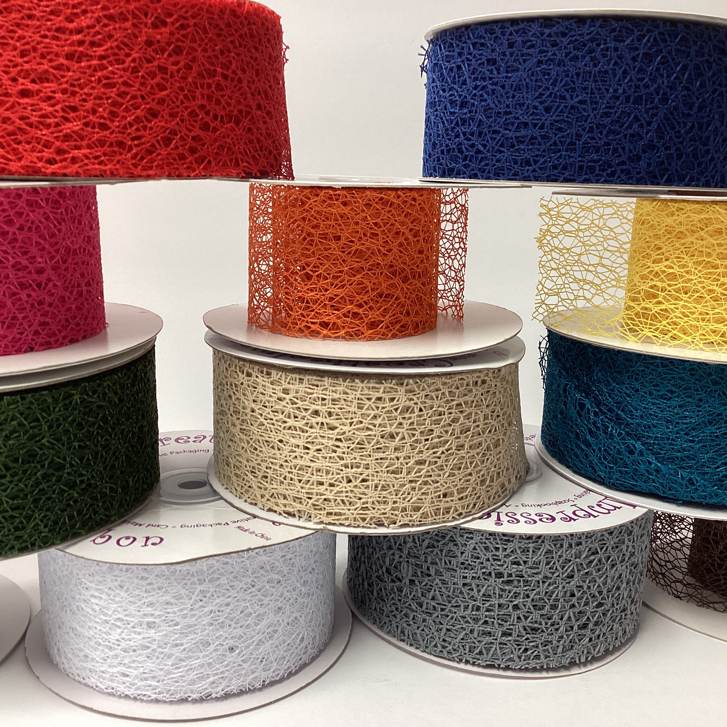6CA1F8D7-CC40-45A7-B65F-9C23CD02FB28.jpg Creative Impressions 2" MESH WEB RIBBON 1 yard yd - Image 1