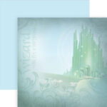 Paper House WIZARD OF OZ Emerald City 12"X12" Scrapbook Paper