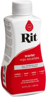 Rit SCARLET All Purpose Dye 8 oz.