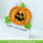 Lawn Fawn Cuts STITCHED PUMPKIN FRAME Custom Craft Dies