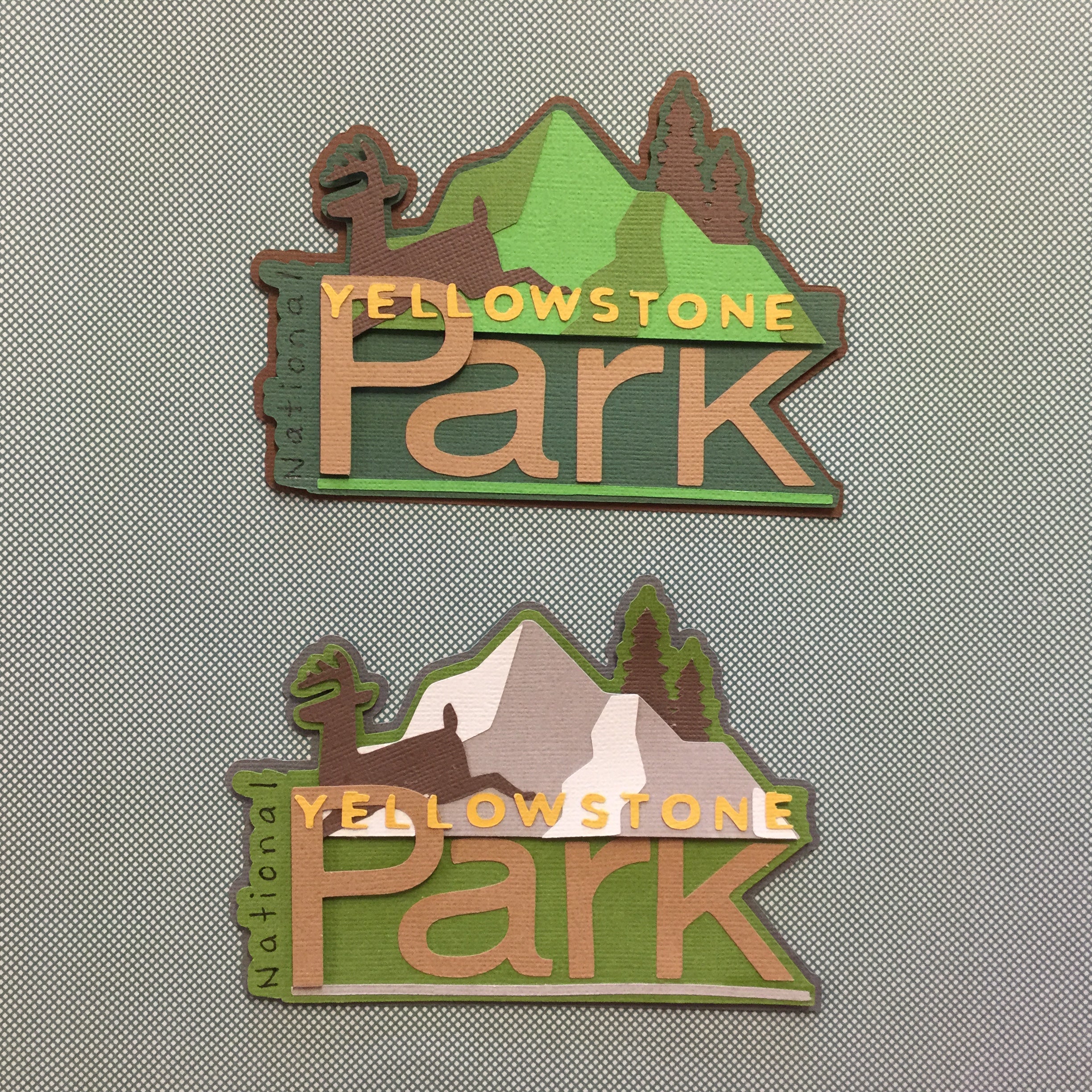 6CEAAD57-8888-41E9-8AB1-0E60E09483E2.jpg YELLOWSTONE NATIONAL PARK Outdoor Scrapbook Die Cuts - Image 1
