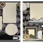 Premade AN EVENING TO REMEMBER (2) 12”X12” Scrapbook Pages