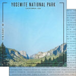 USA YOSEMITE NP 12"X12" DS National Park Scrapbook Paper