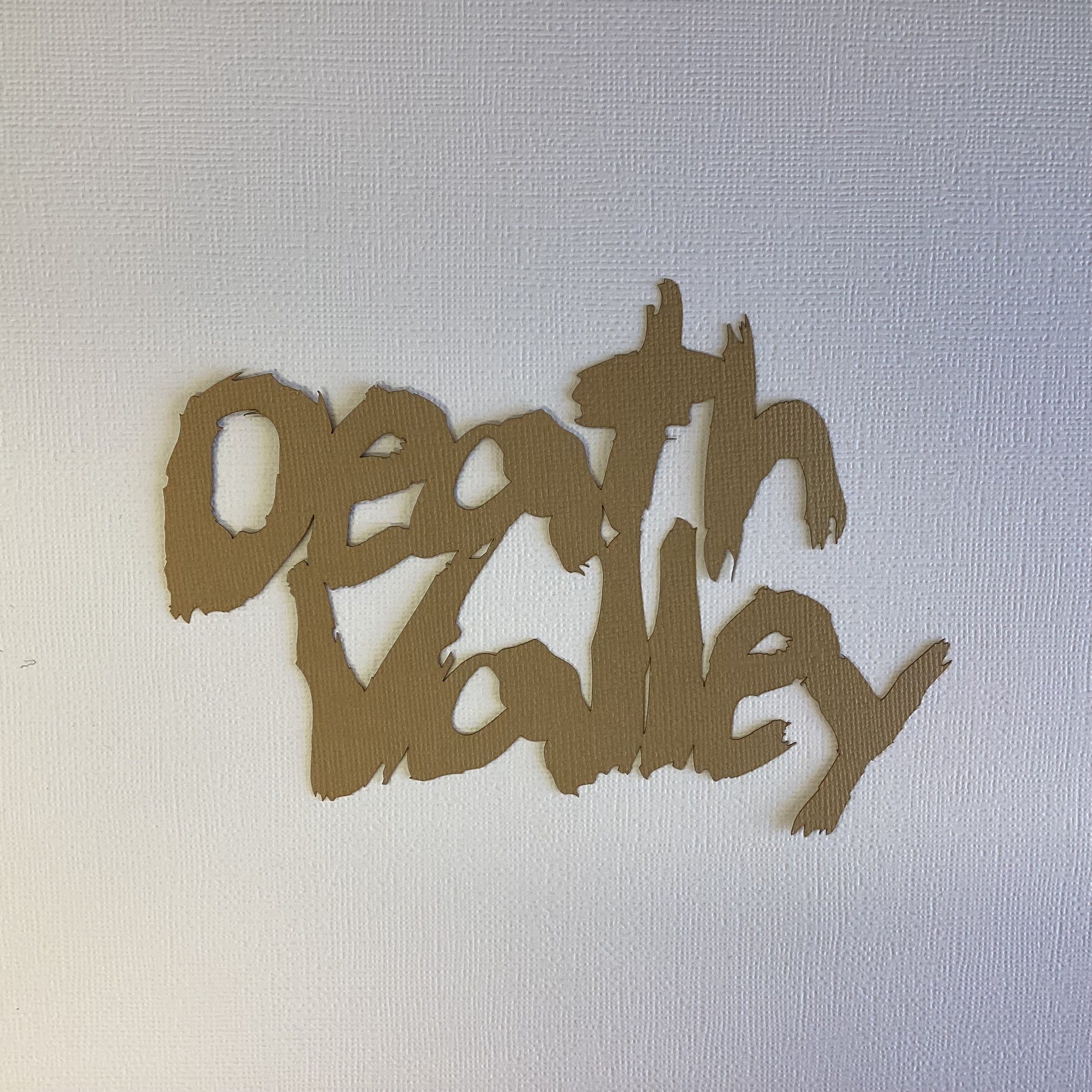 6EACE031-3465-469B-ABF5-777E23659EB1.jpg DEATH VALLEY Laser Title Scrapbook Die Cut - Image 1