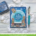 Lawn Cuts MAGIC IRIS SNOW GLOBE ADD ON Custom Craft Dies 5pc - Image 3