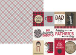 Simple Stories Plaid Dad 3x4 & 4x6 ELEMENTS 12x12 Scrapbook Paper