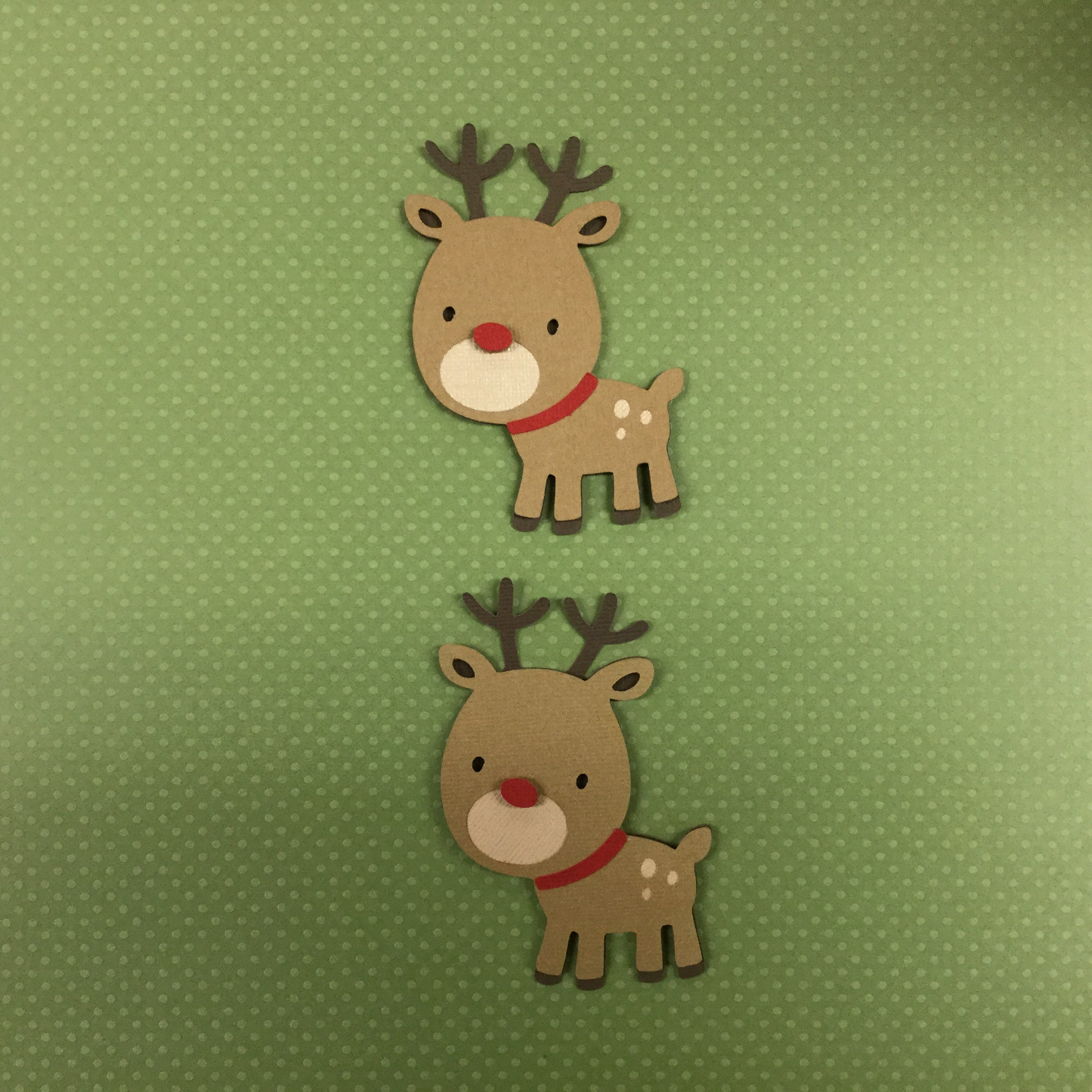 6F9F55B5-B905-4454-995A-4EDD44F01478.jpg Christmas REINDEER Custom Scrapbook Die Cuts - Image 1