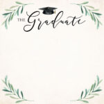 GRADUATION WATERCOLOR DS 12"X12" Scrapbook Customs Paper - Image 3