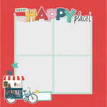 Simple Stories Simple Pages SAY CHEESE HAPPIEST PLACE Page Pieces - Image 3