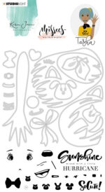Studio Light Tasha MISSEES COLLECTION Clear Stamp & Die Set by Karin Joan