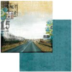 49 and Market Wherever JUST DRIVE 12X12 Scrapbook Paper - Image 2