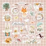 Kawaii Paper Goods My Family Ephemera DieCuts 24pc - Image 2