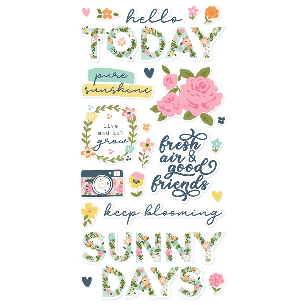 701052DT.jpg Simple Stories FRESH AIR FOAM STICKERS 3D Titles - Image 1