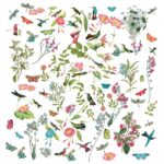 49 and Market Kaleidoscope LASER CUT WILDFLOWERS 66pc - Image 2