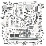 49 and Market Color Swatch CHARCOAL LASER CUT ELEMENTS 124pc - Image 2