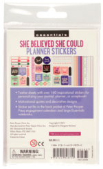 Peter Pauper Planner Stickers SHE BELIEVED SHE COULD Essentials - Image 15