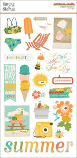 Simple Stories SUMMER SNAPSHOTS Chipboard Stickers 28pc - Image 2