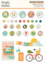 Simple Stories SUMMER SNAPSHOTS Decorative Brads 27pc