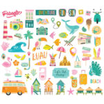 Simple Stories JUST BEACHY Bits & Pieces 60pc - Image 2