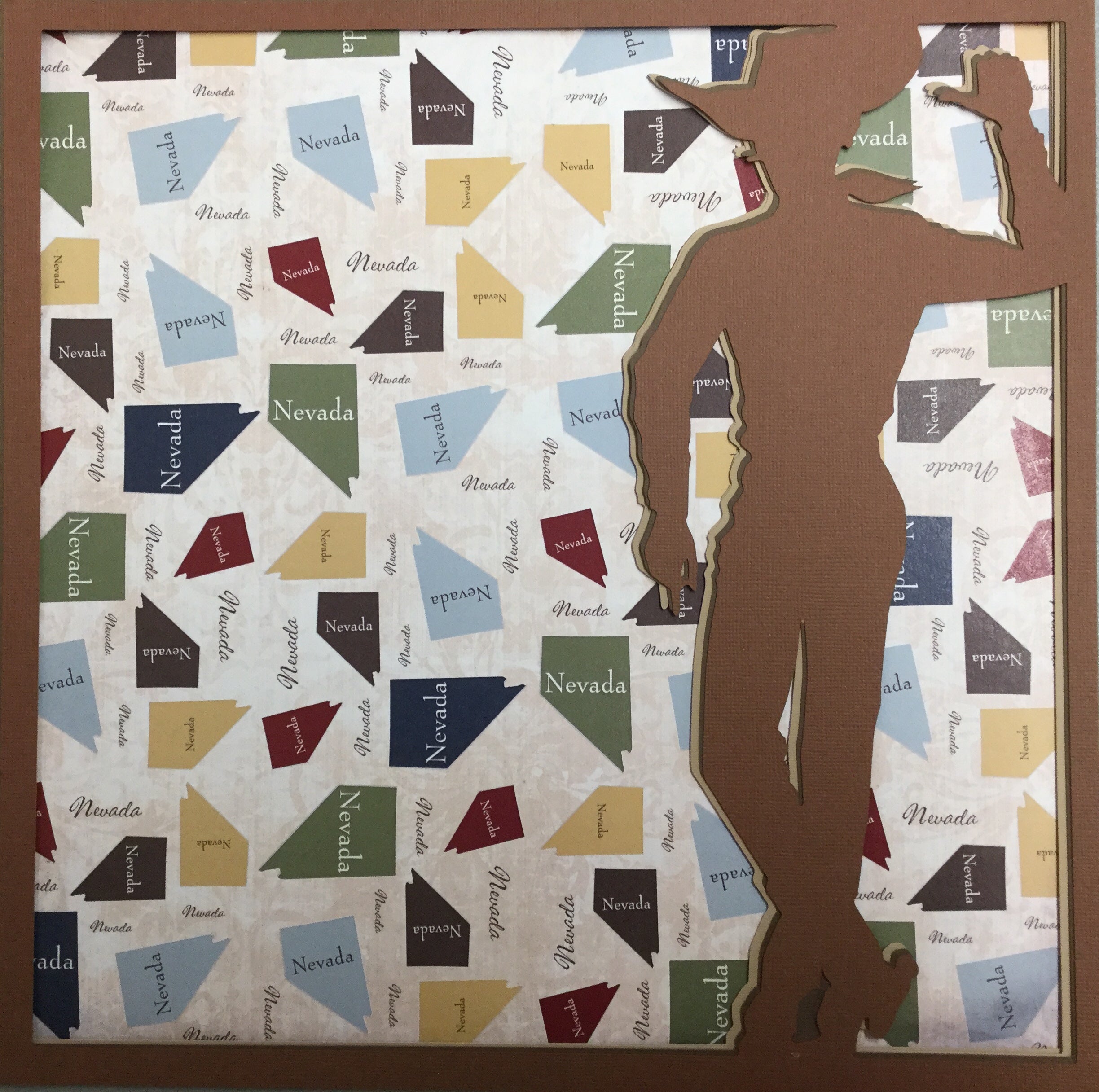 702A6896-4D63-4F33-B550-963591252C52.jpeg Page Frame DOWNTOWN COWBOY 12"x12" Scrapbook Overlay - Image 1