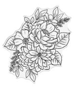 Crafters Companion Floral Elegance Signature Collection Stamp and Die SPRING BOUQUET 2pc - Image 2