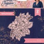 Crafters Companion Floral Elegance Signature Collection Stamp and Die SPRING BOUQUET 2pc