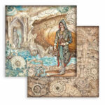 Stamperia SIR VAGABOND IN FANTASY WORLD KIT SBBL148 12"X12" Scrapbook Paper - Image 12