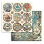 Stamperia SIR VAGABOND IN FANTASY WORLD KIT SBBL148 12"X12" Scrapbook Paper - Image 4