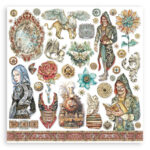 Stamperia SIR VAGABOND IN FANTASY WORLD KIT SBBL148 12"X12" Scrapbook Paper - Image 11