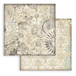 Stamperia SIR VAGABOND In Fantasy World Ochre Patt SBB978 12"X12" Scrapbook Paper
