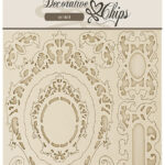 Stamperia Decorative Chips SIR VAGABOND Frames Chipboard 8pc