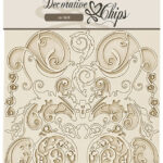 Stamperia Decorative Chips SIR VAGABOND Fantasy World Ornaments Chipboard 17pc