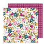 Pink Paislee JOYFUL NOTES 12"X12" Scrapbook Paper