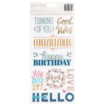 Thickers Pink Paislee JOYFUL NOTES Foam Phrase - Image 2