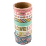 Pink Paislee JOYFUL NOTES Washi Tape 8pc - Image 3