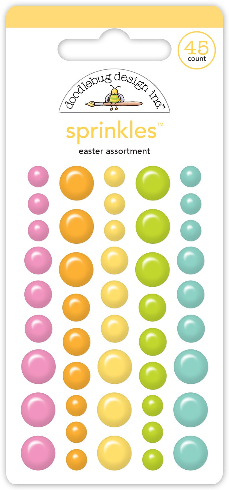 703964PK.jpg Doodlebug Bunny Hop EASTER Sprinkles 45pc - Image 1