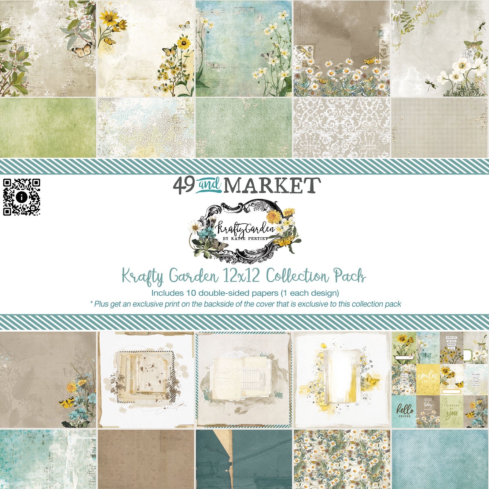 704157PK.jpg 49 and Market KRAFTY GARDEN 12x12 Collection Paper Pack - Image 1