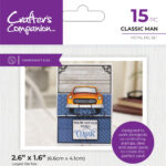 Crafters Companion CLASSIC MAN Metal Die Set 15pc