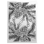 Tonic Studios Timeless Tidings PINECONE PARADE 3D Embossing Folder - Image 3