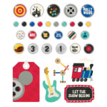 Simple Stories SAY CHEESE TINSELTOWN Decorative Brads 32pc - Image 2