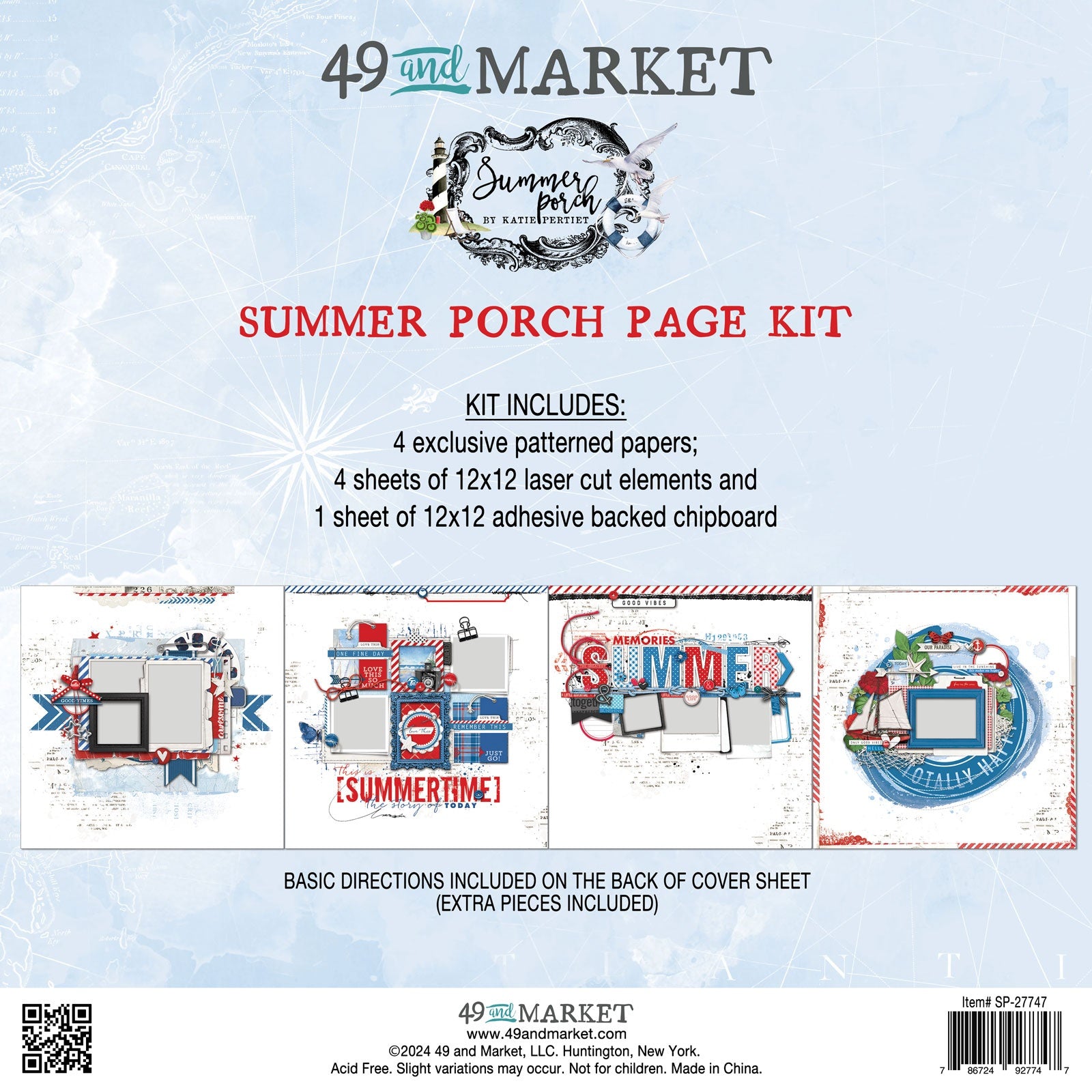 707354PK.jpg 49 and Market SUMMER PORCH Page Kit - Image 1