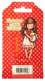 Santoro Gorjuss 21. BEACHBALL Collectable Cling Rubber Stamp - Image 2