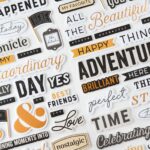 Thickers BoBunny CHARMED CHRONICLES Foam Phrase Stickers - Image 3