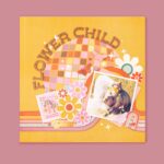 Jen Hadfield Groovy Darlin’ ROLLER DISCO 12”X12” Scrapbook Paper - Image 2