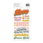 Thickers Jen Hadfield GROOVY DARLIN’ Foam Phrase Stickers - Image 2