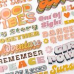 Thickers Jen Hadfield GROOVY DARLIN’ Foam Phrase Stickers - Image 3