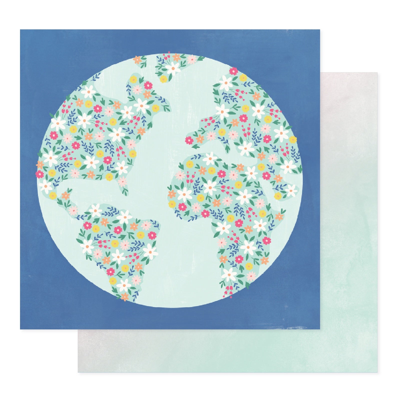709476PR.jpg Bea Valint Sketchbook WONDERFUL 12"X12" Scrapbook Paper - Image 1
