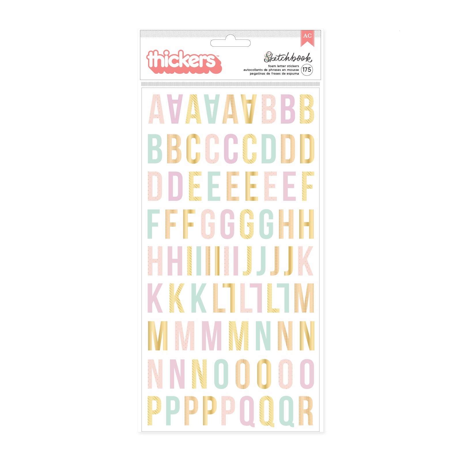 709495PK.jpg AC Bea Valint SKETCHBOOK Foam Letter Thickers - Image 1