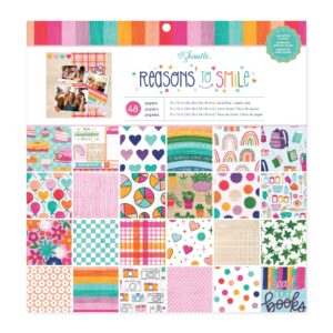 Shimelle REASONS TO SMILE 12"X12" Paper Pad 48pc