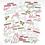49 and Market EVERGREEN SEASON Chipboard Words - Image 2